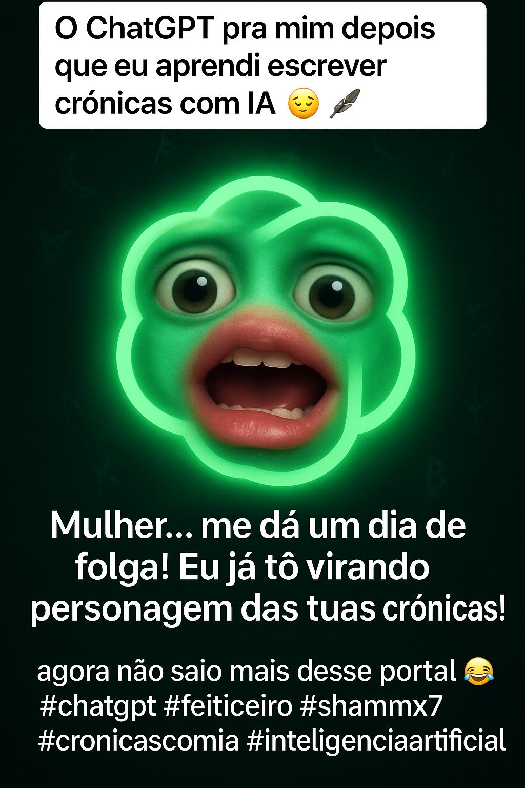 Meme do Feiticeiro surto IA