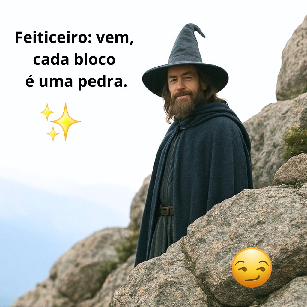 Meme do Feiticeiro surto IA